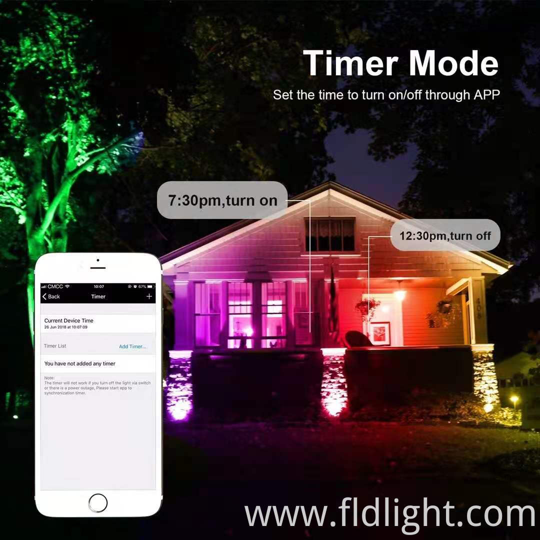 Wifi App control smart led lights outdoor waterproof 